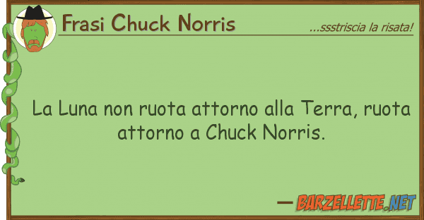 Frasi Chuck Norris luna ruota attorno terra, ru