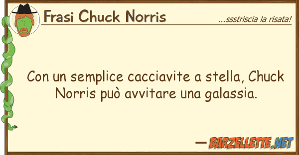 Frasi Chuck Norris semplice cacciavite stella, chu