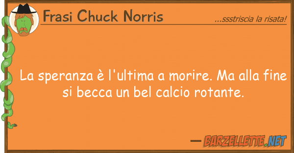 Frasi Chuck Norris speranza è l'ultima morire.