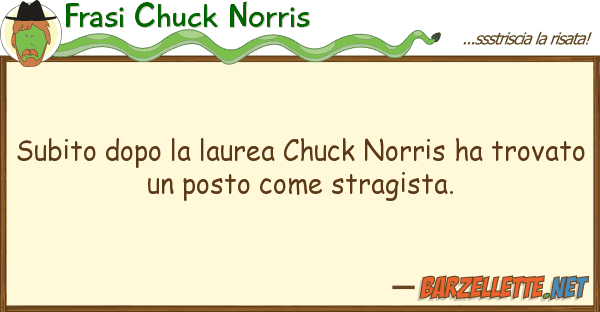 Frasi Chuck Norris subito dopo laurea chuck norris ha tr