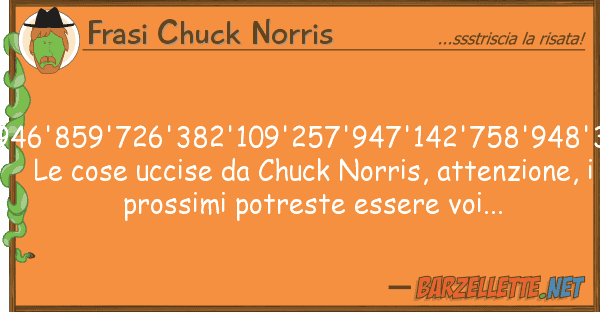 Frasi Chuck Norris 832'064'758'912'047'672'946'859'726'382'