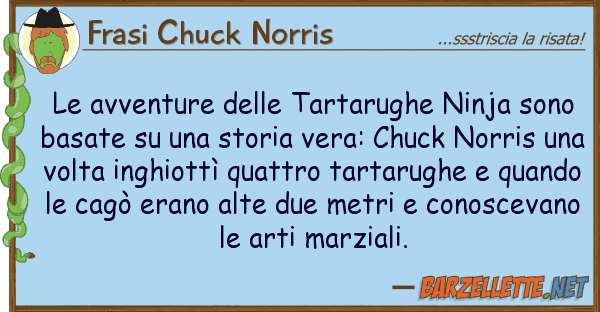 Frasi Chuck Norris avventure tartarughe ninja sono