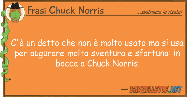 Frasi Chuck Norris c'è detto è molto usato