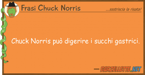 Frasi Chuck Norris chuck norris può digerire succhi gast