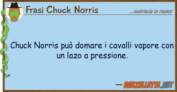 Frasi Chuck Norris chuck norris può domare cavalli vapor
