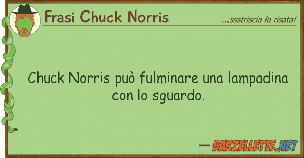 Frasi Chuck Norris chuck norris può fulminare lampadin