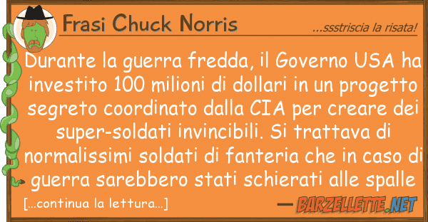 Frasi Chuck Norris durante guerra fredda, governo usa