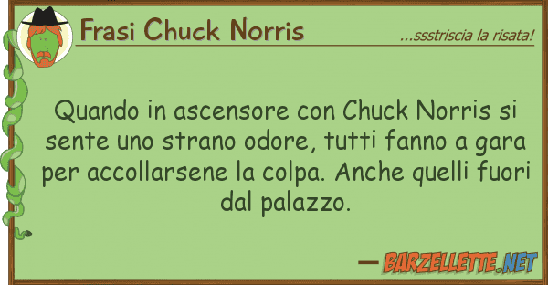 Frasi Chuck Norris quando ascensore chuck norris