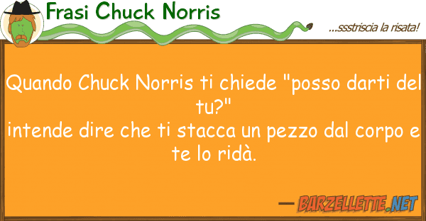 Frasi Chuck Norris quando chuck norris chiede "posso dar