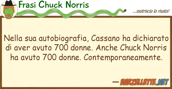 Frasi Chuck Norris autobiografia, cassano ha dich