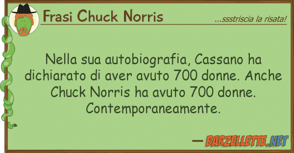 Frasi Chuck Norris autobiografia, cassano ha dich