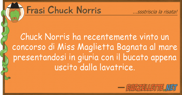 Frasi Chuck Norris chuck norris ha recentemente vinto co
