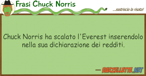Frasi Chuck Norris chuck norris ha scalato l'everest insere