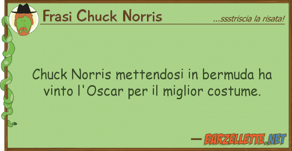 Frasi Chuck Norris chuck norris mettendosi bermuda ha