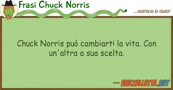 Frasi Chuck Norris chuck norris può cambiarti vita.