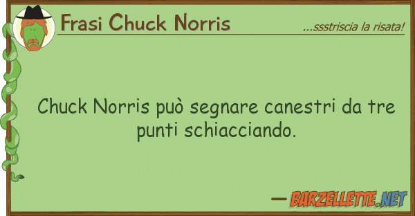 Frasi Chuck Norris chuck norris può segnare canestri tr