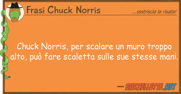 Frasi Chuck Norris chuck norris, scalare muro troppo