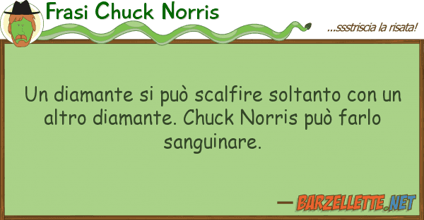 Frasi Chuck Norris diamante può scalfire soltanto co