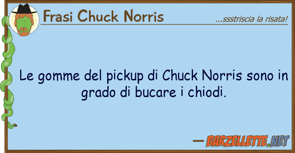 Frasi Chuck Norris gomme pickup chuck norris sono