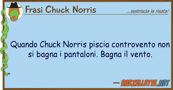 Frasi Chuck Norris quando chuck norris piscia controvento n