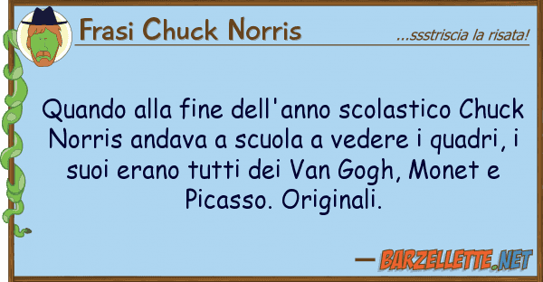 Frasi Chuck Norris quando fine dell'anno scolastico ch