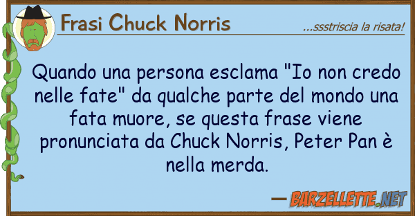 Frasi Chuck Norris quando persona esclama "io credo