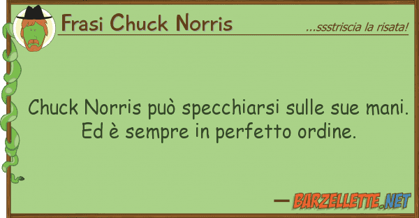 Frasi Chuck Norris chuck norris può specchiarsi