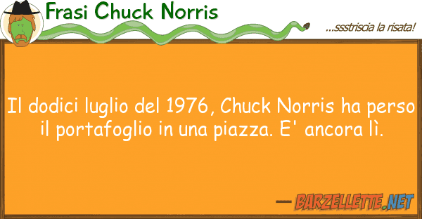 Frasi Chuck Norris dodici luglio 1976, chuck norris