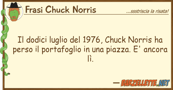 Frasi Chuck Norris dodici luglio 1976, chuck norris