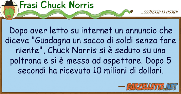 Frasi Chuck Norris dopo aver letto internet annuncio