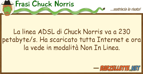 Frasi Chuck Norris linea adsl chuck norris va 230 p