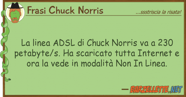 Frasi Chuck Norris linea adsl chuck norris va 230 p