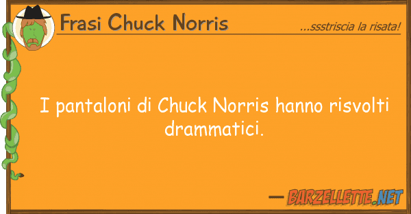Frasi Chuck Norris pantaloni chuck norris hanno risvol