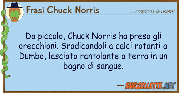 Frasi Chuck Norris piccolo, chuck norris ha preso