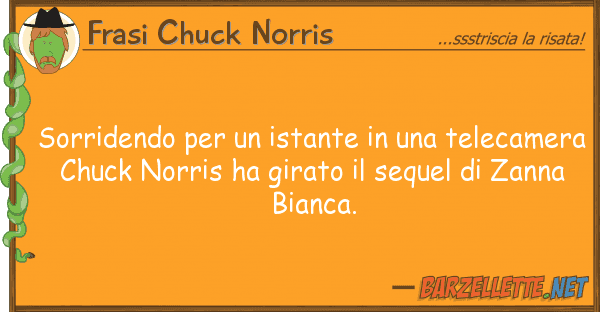 Frasi Chuck Norris sorridendo istante telecam