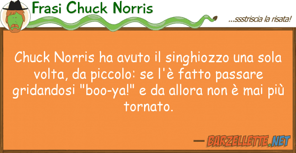 Frasi Chuck Norris chuck norris ha avuto singhiozzo