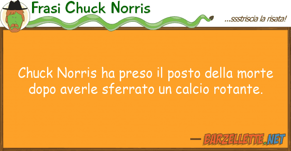 Frasi Chuck Norris chuck norris ha preso posto mor