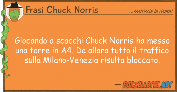 Frasi Chuck Norris giocando scacchi chuck norris ha messo