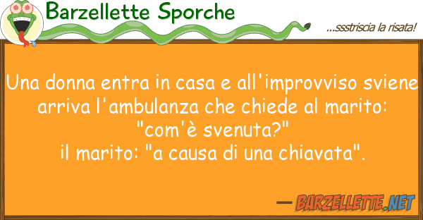 Barzellette Sporche donna entra casa all'improvviso