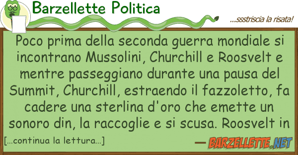 Barzellette Politica poco prima seconda guerra mondiale