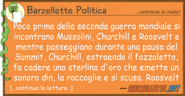 Barzellette Politica poco prima seconda guerra mondiale