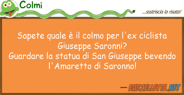 Colmi sapete è colmo l'ex ciclis