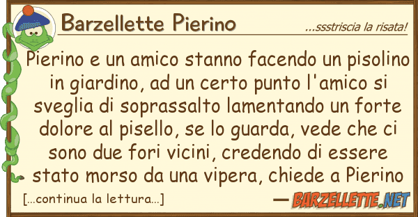 Barzellette Pierino pierino amico stanno facendo pis