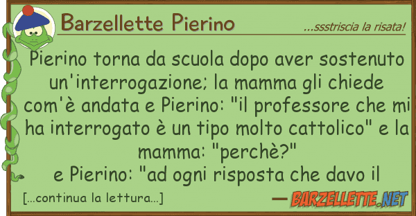 Barzellette Pierino pierino torna scuola dopo aver sosten
