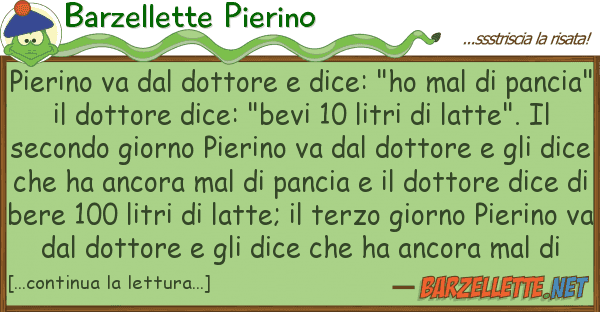Barzellette Pierino pierino va dottore dice: "ho mal d
