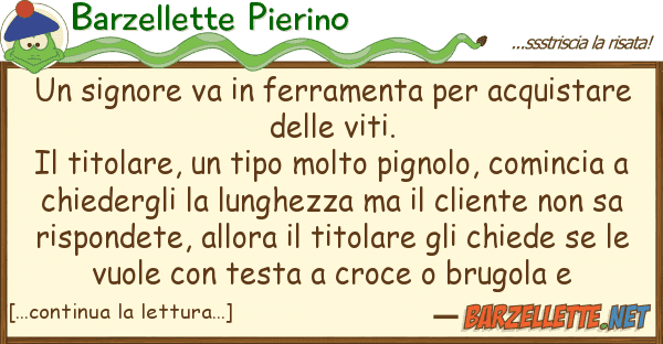 Barzellette Pierino signore va ferramenta acquista