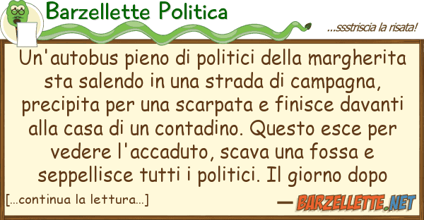 Barzellette Politica un'autobus pieno politici margh