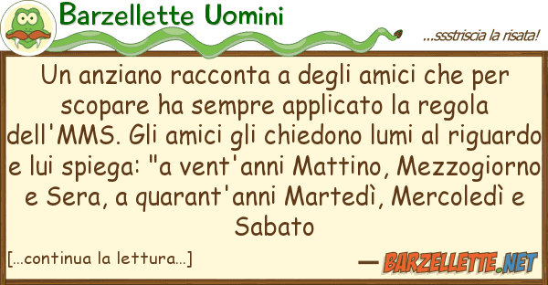 Barzellette Uomini anziano racconta amici pe