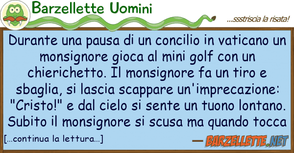 Barzellette Uomini durante pausa concilio vati