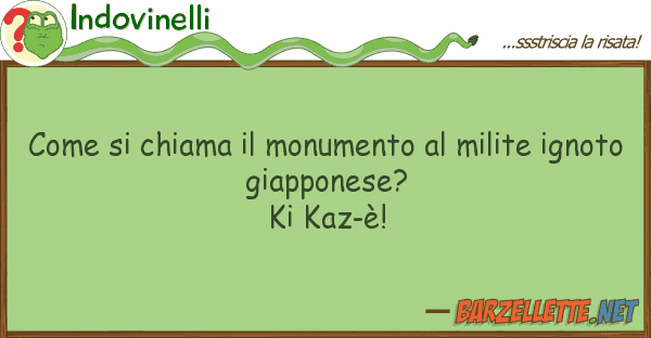 Indovinelli chiama monumento milite ig